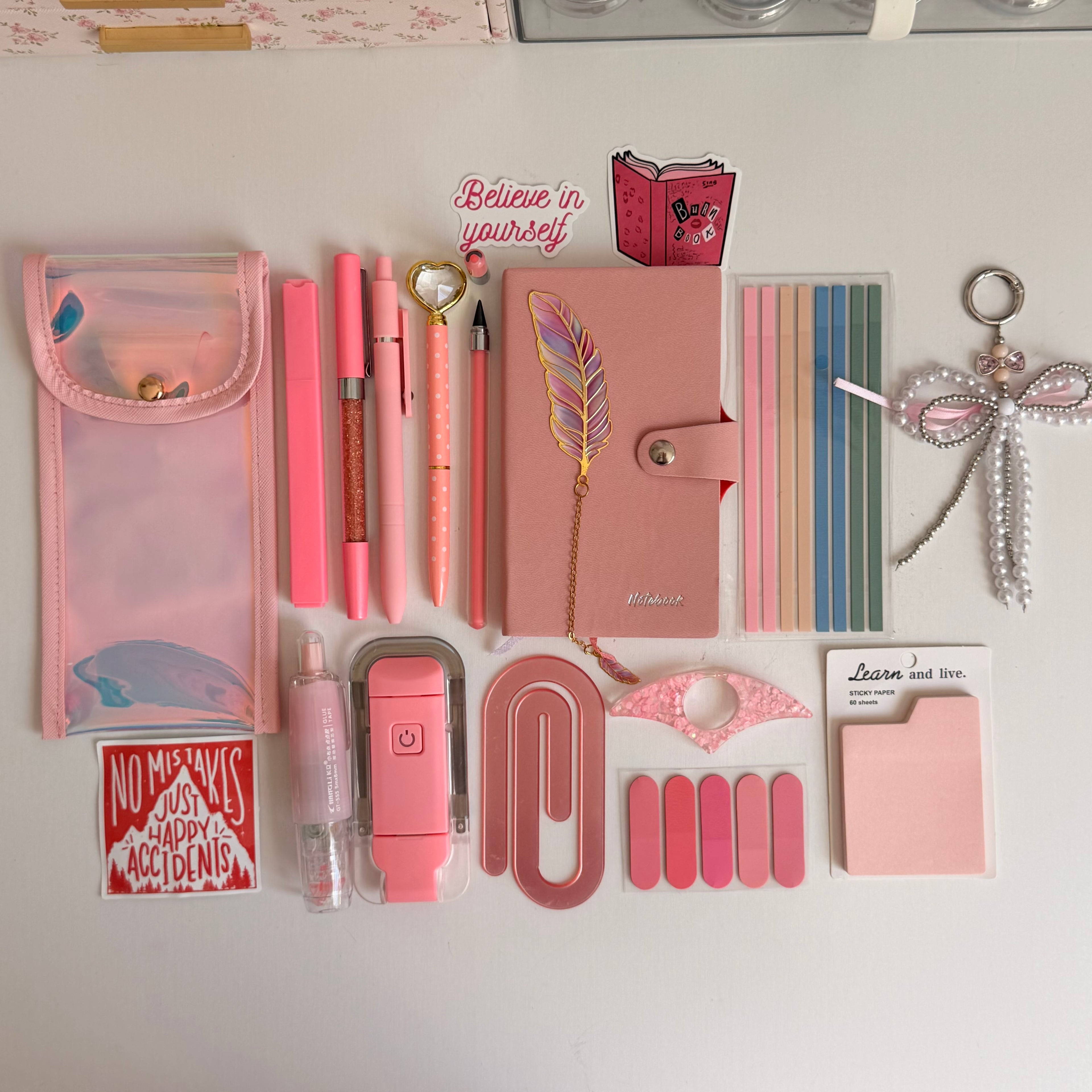 Warm Pink bookish bundle