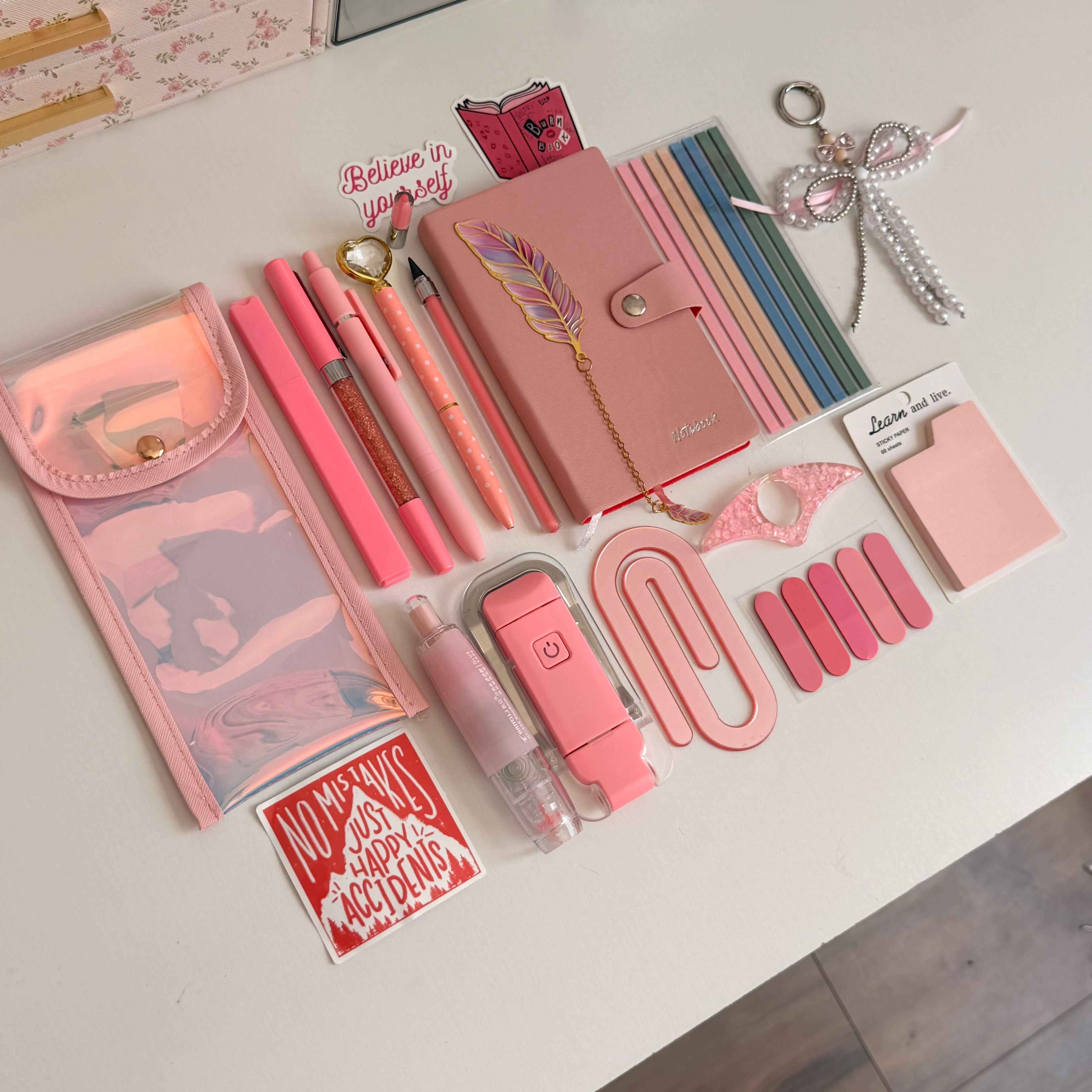 Warm Pink bookish bundle