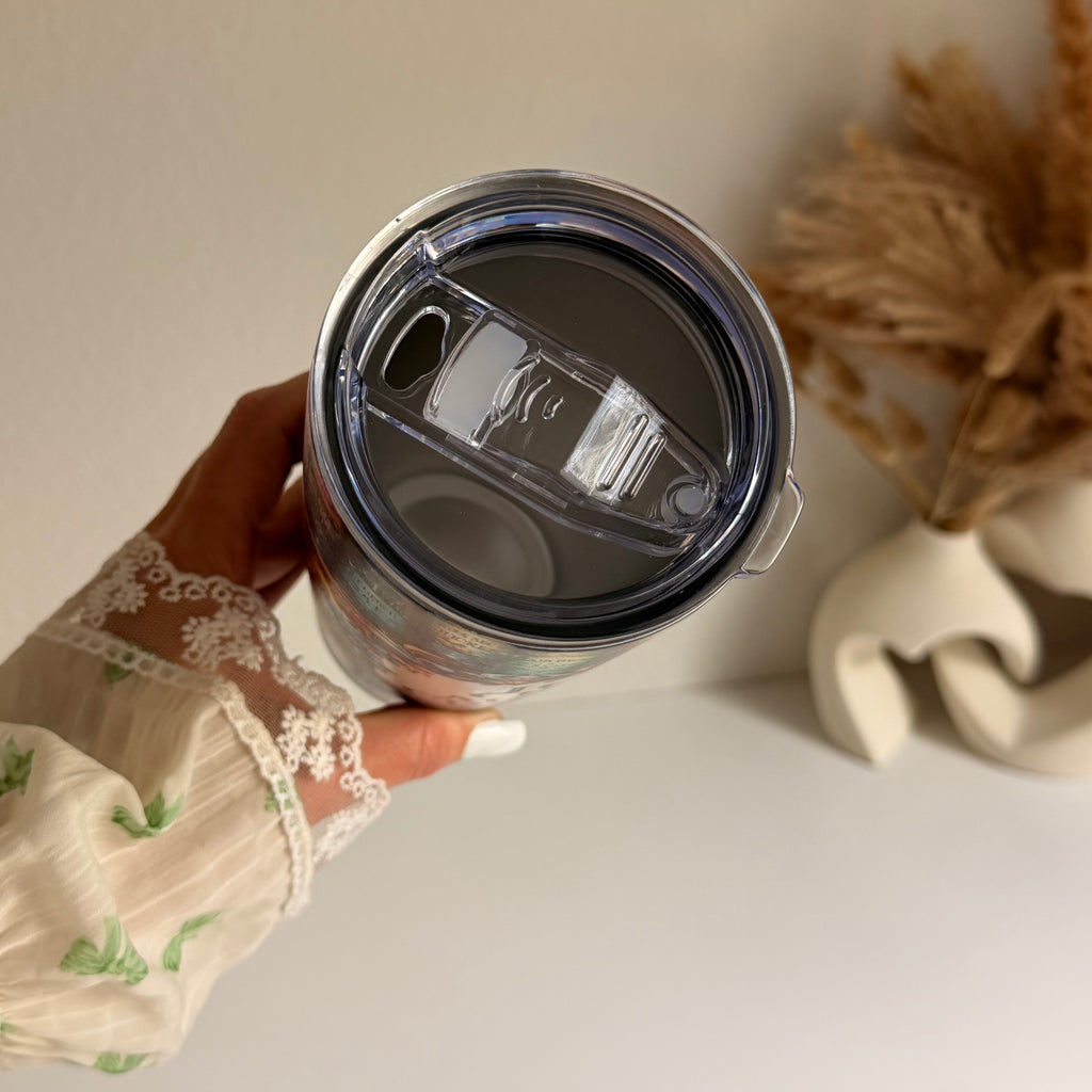 Stainless Steel Insulated Travel Mug with Lid