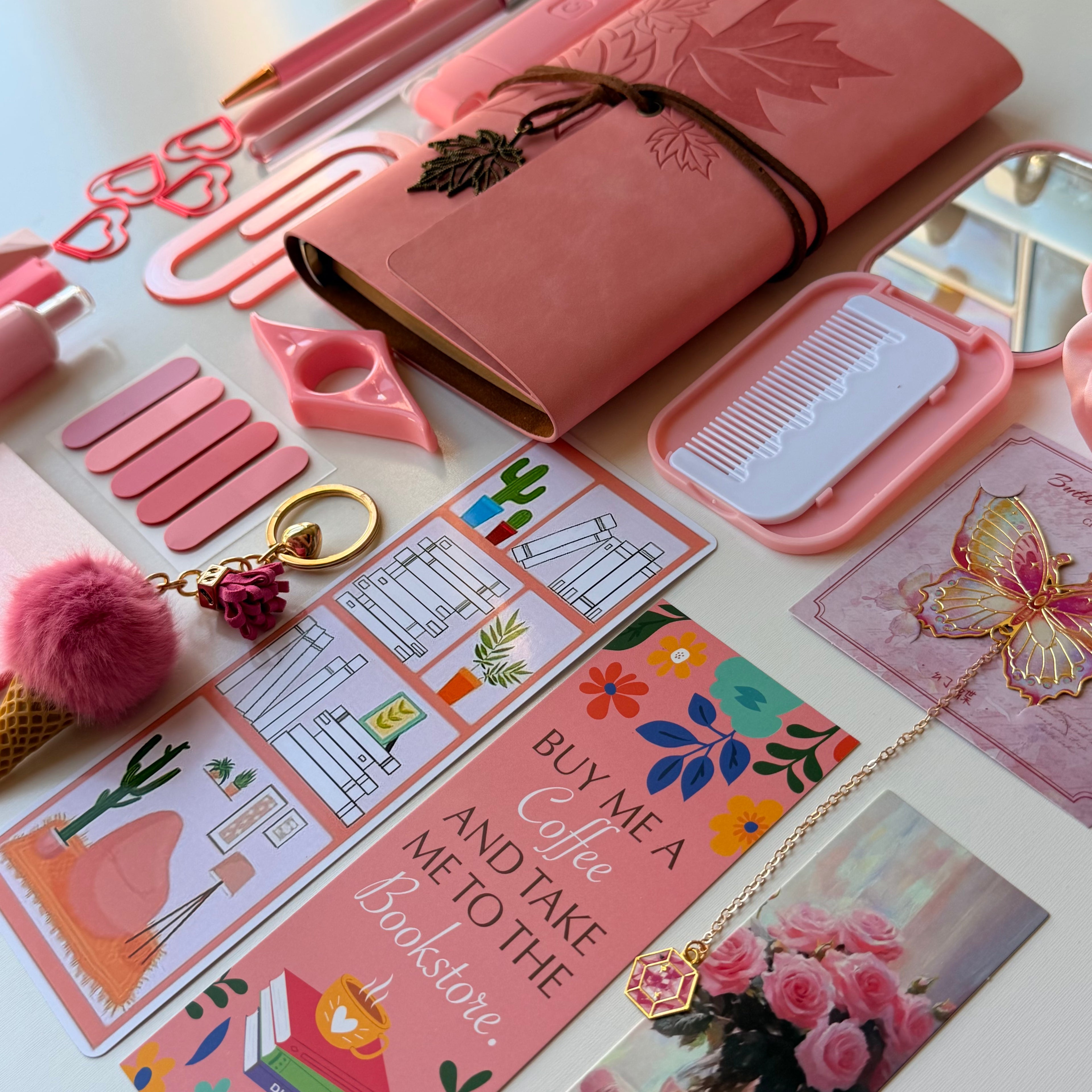 Warm Pink bookish bundle