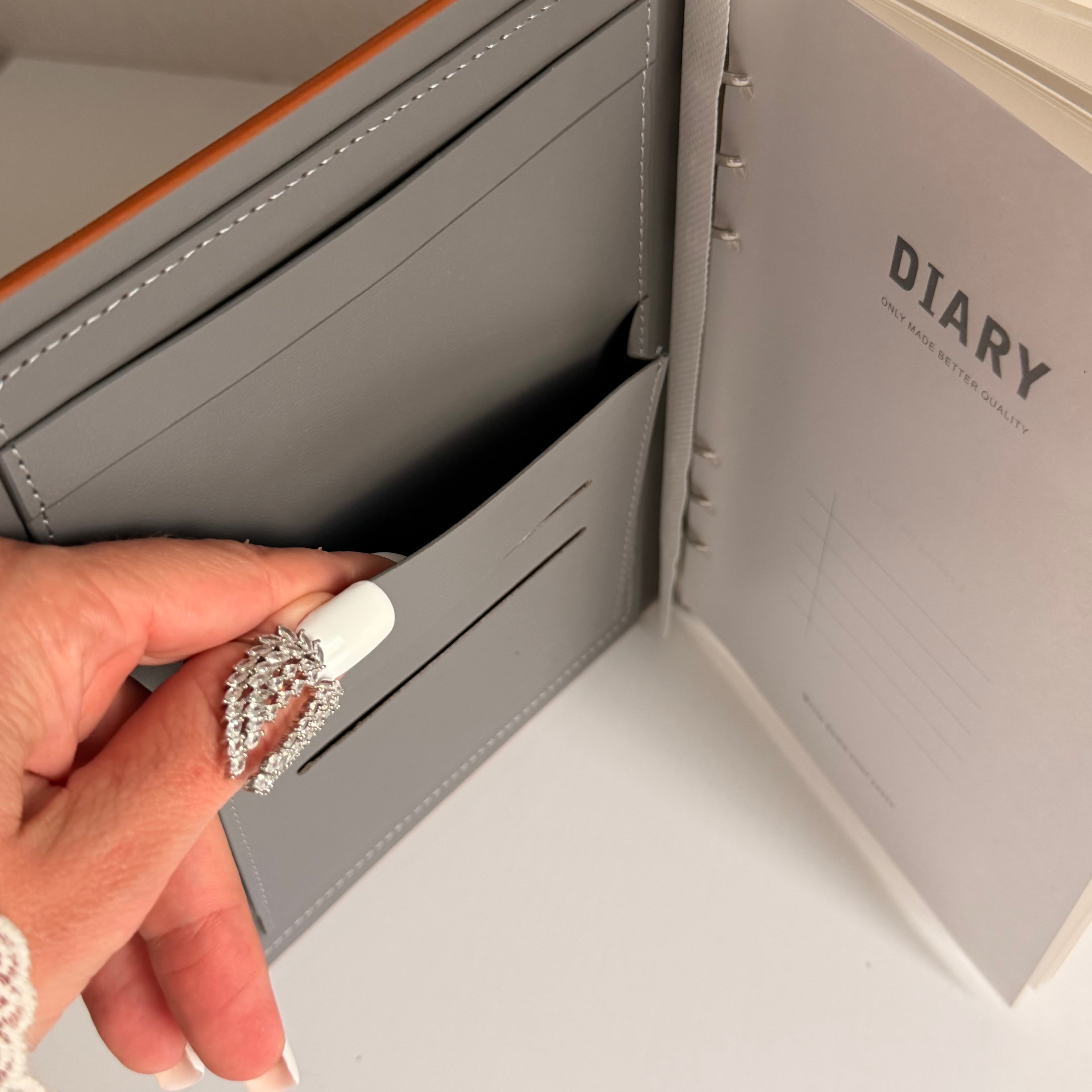 Refillable Journal Planner with Card Slots & Pen Holder
