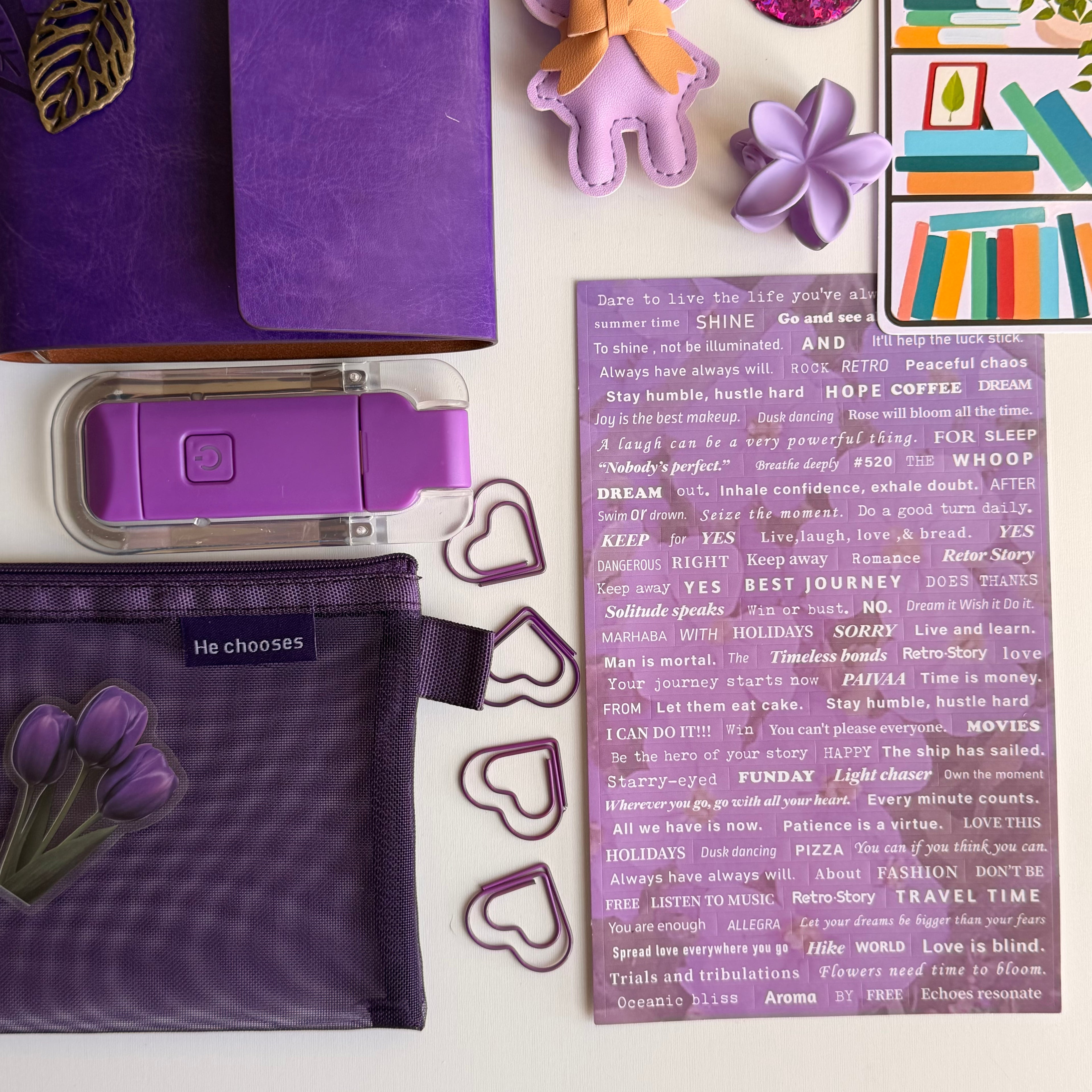 Purple bookish bundle 💜