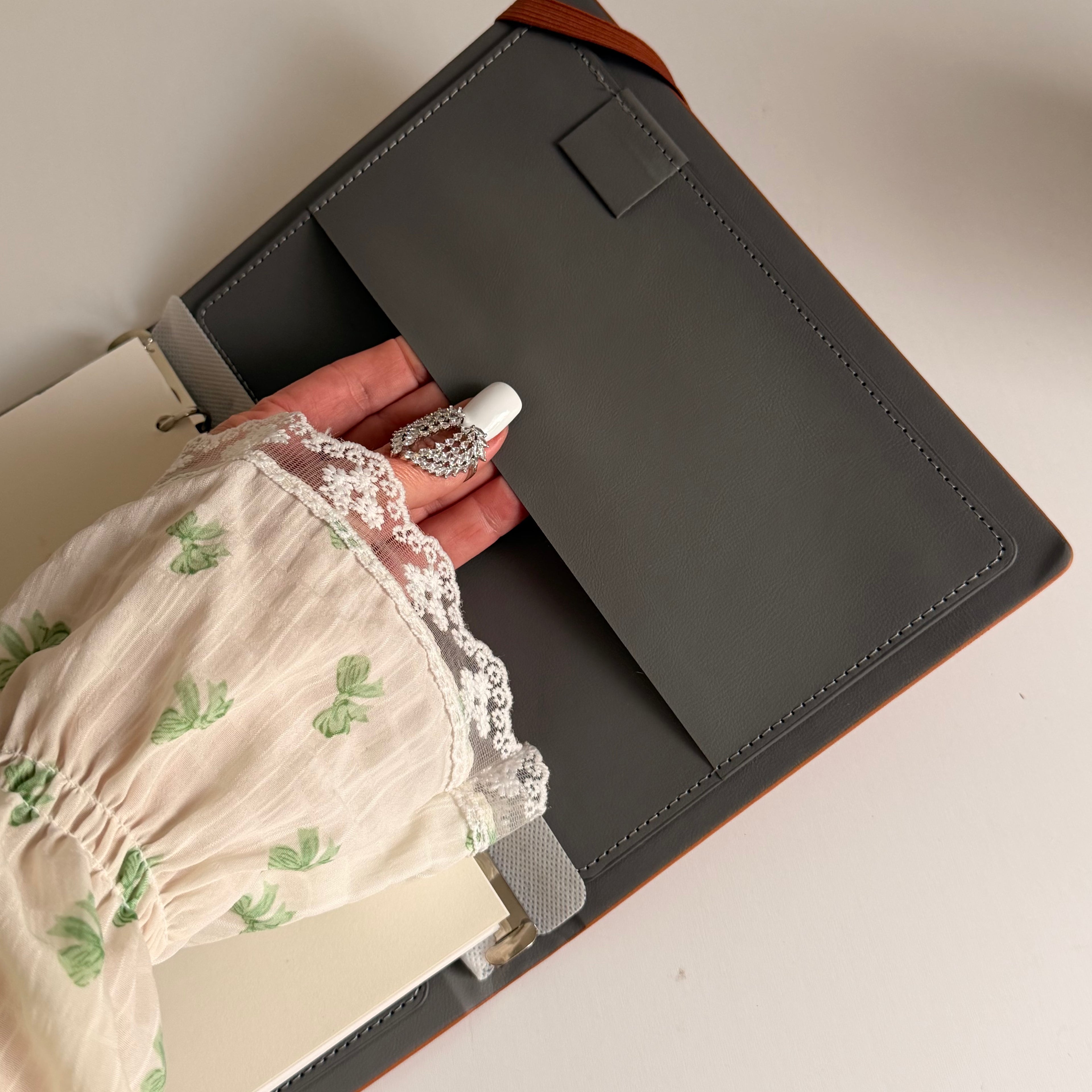 Refillable Journal Planner with Card Slots & Pen Holder