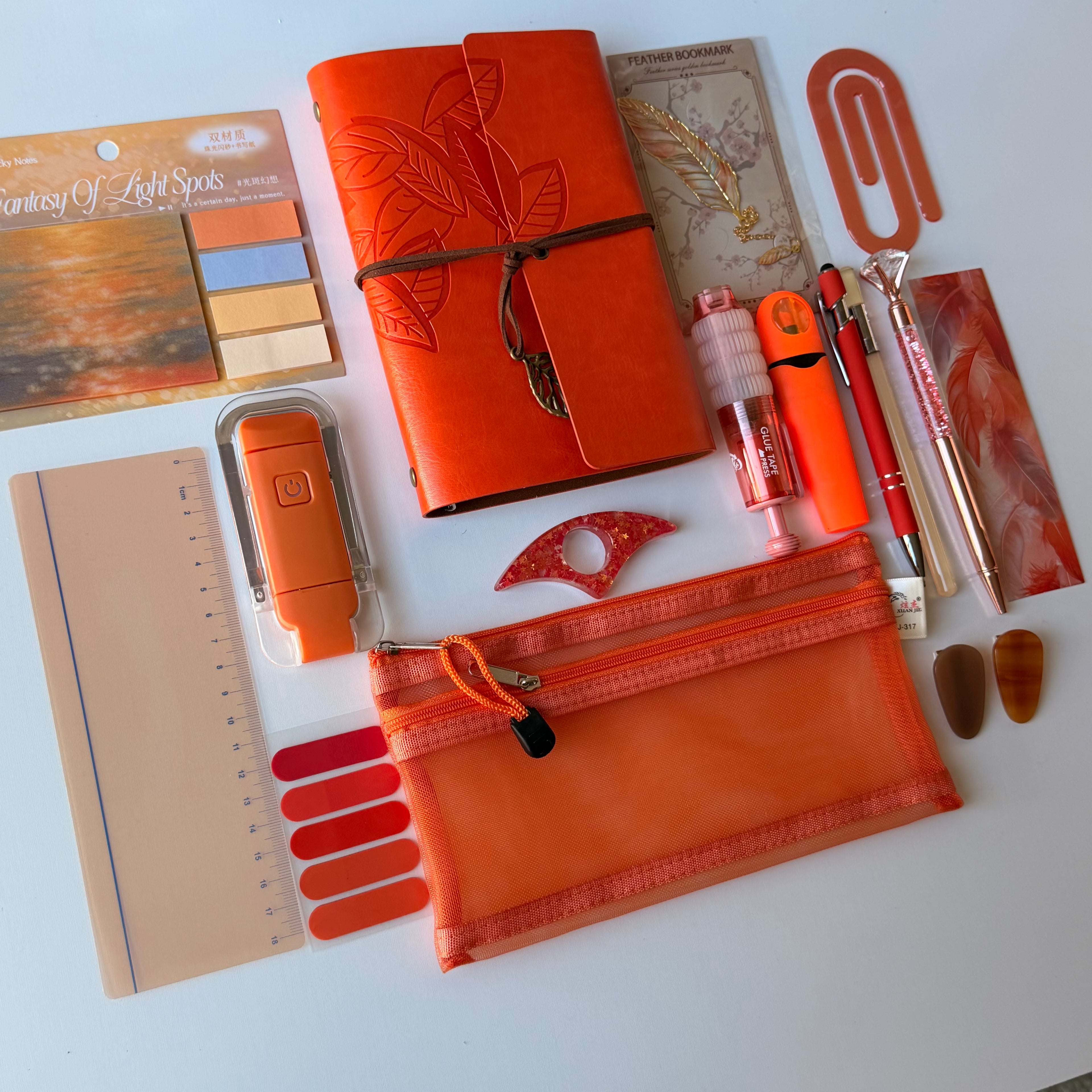 Orange  bookish bundle 📚
