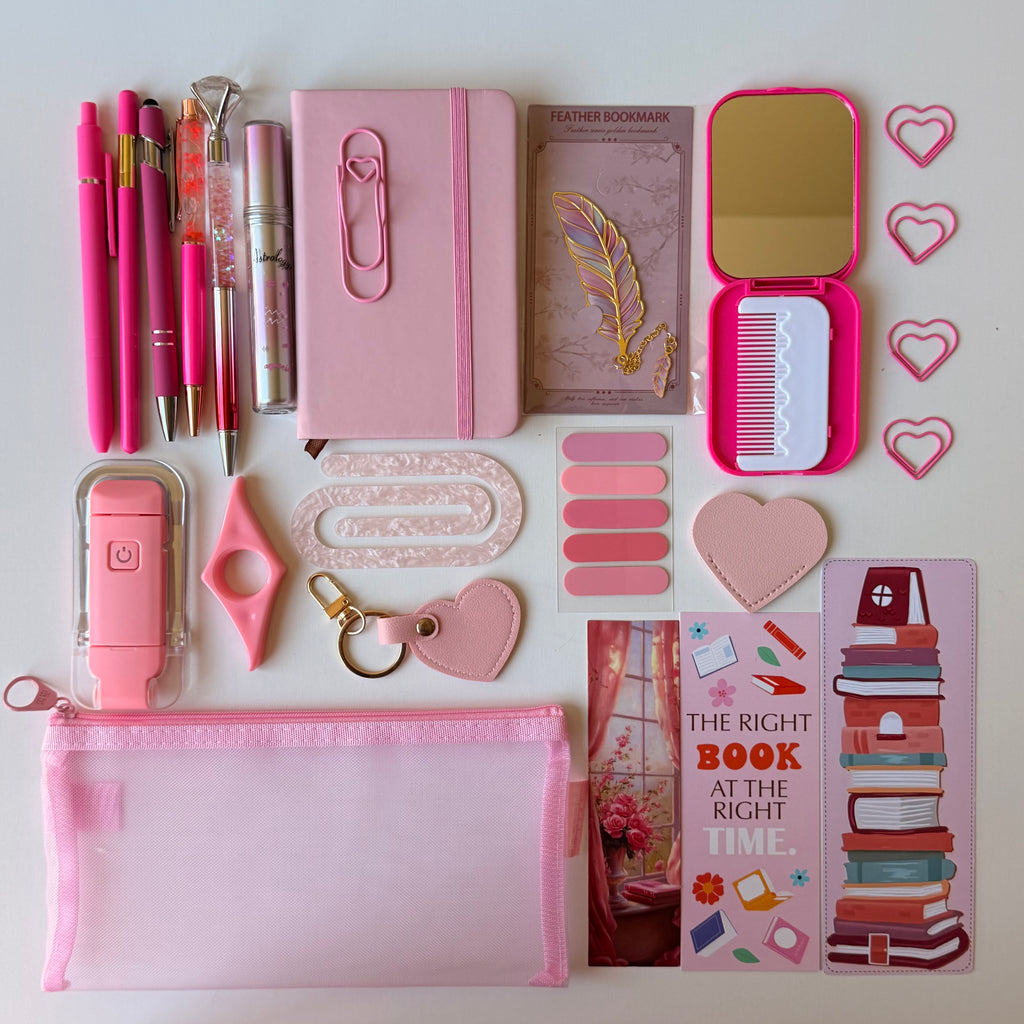 Cool PINK bookish bundle