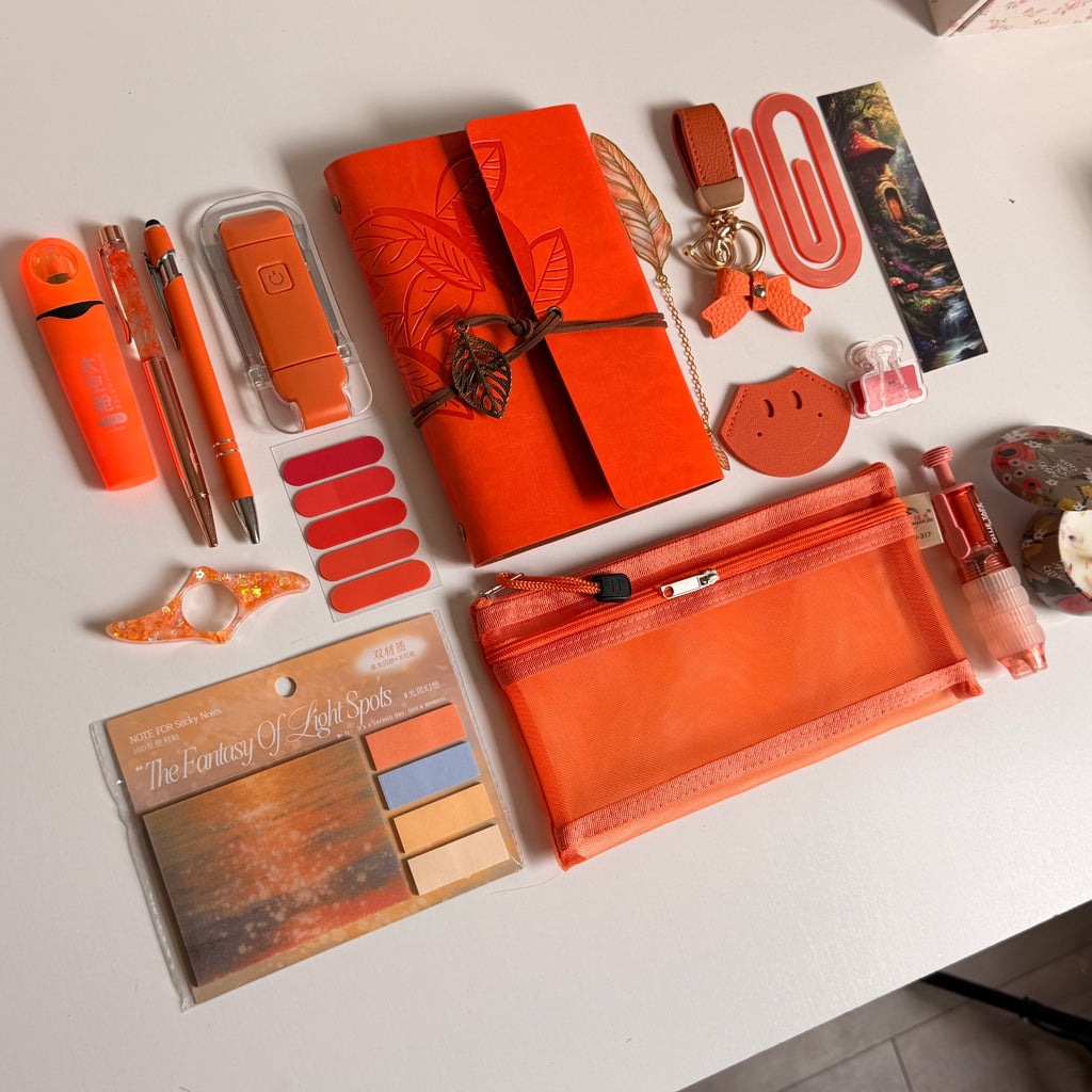 Orange  bookish bundle 📚