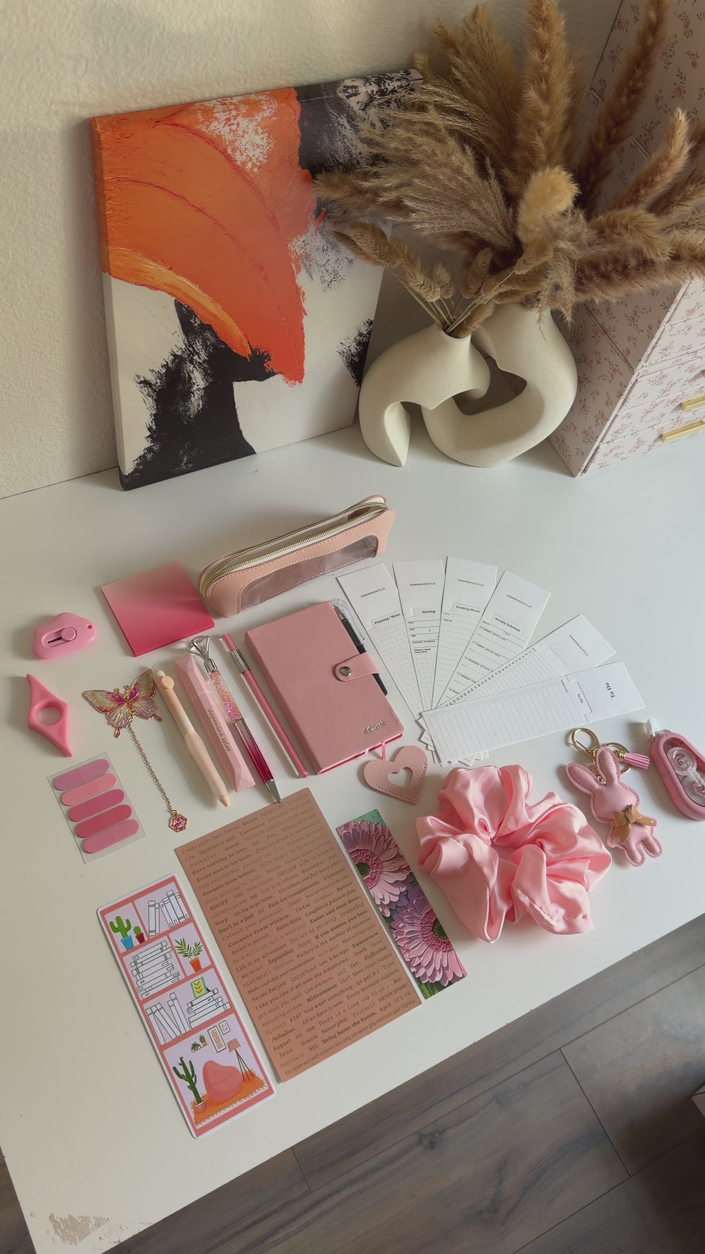 Warm Pink bookish bundle